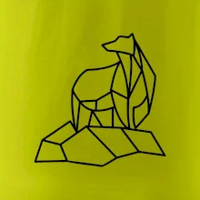 Geometrie lední medvěd na ledu