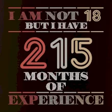 18 years 215 months of experience