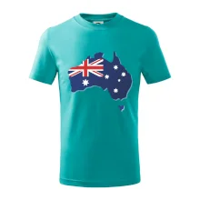 Austrálie - vlajka mapa