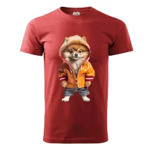 Pomeranian v bundě