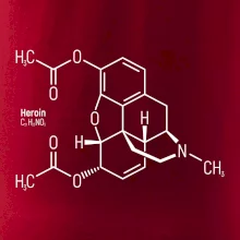 Molekulární struktura Heroin