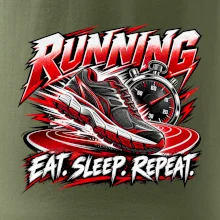 Běžecká bota se stopkami eat sleep repeat