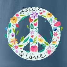 Peace and love symbol