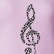 Houslový klíč z not