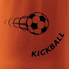 Kickball nápis šikmo