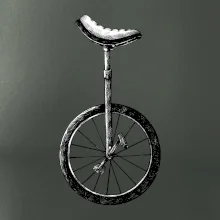 jednokolka kreslená