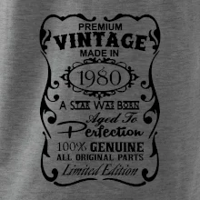 Vintage Etiketa - 1980