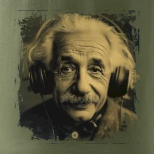Albert se sluchátky Albert se sluchátky
