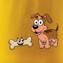 Parové triko - Pes a kost