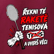 Badmintonová raketa není tenisová