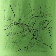 Mapy měst černobílé Turnov