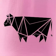 Origami kráva z boku