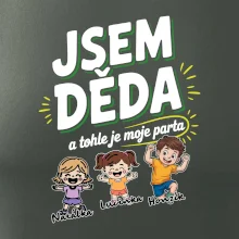 Děda a jeho parta (obrázky a jména vnuků)