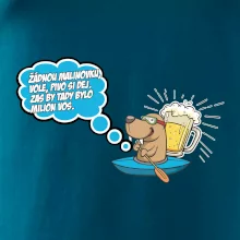 Žádnou malinovku, ale pivo