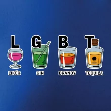 LGBT -  Likér, Gin, Brandy, Tequila