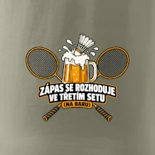 Badminton třetí set na baru
