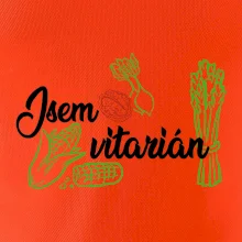 Jsem vitarián - nápis