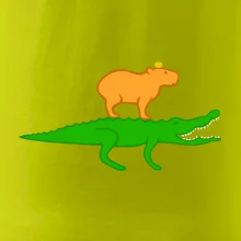 Kapybara na krokodýlovi (Moňas)