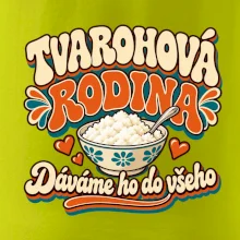Tvarohová rodina dává tvaroh do všeho