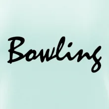 Bowling nápis psací