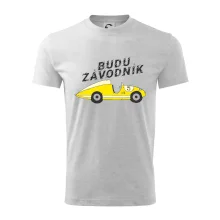 Budu závodník žluté  auto