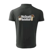 Nejlepší houbař - nápis s houbama