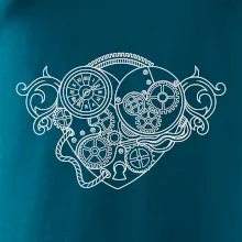 Steampunk srdce kreslené