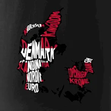 Mapy - názvy měst - Dánsko