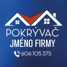 Tričko pro pokrývače - Dvě střechy