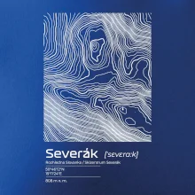Severák - vrstevnice v obdélníku