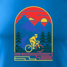 Cyklista na horách - logo