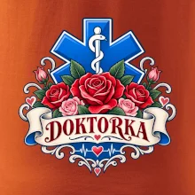 Doktorka - kříž a růže