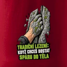 Tradiční lezení se spárou v těle