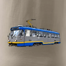 T3R SLF modrošedá kresba fixem
