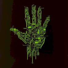 Tištěný spoj ruka