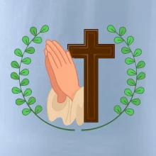 Věnec - kříž a modlení