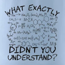 What exactly didnt you understand Chemistry