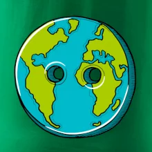 Planeta země knoflík (Pecka design)