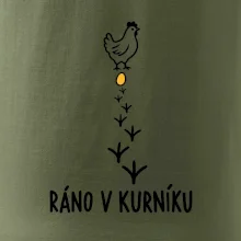 Ráno v kurníku slepice a vejce
