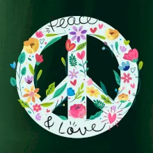Peace and love symbol