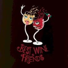 Best wine friends dancing (Pecka design)