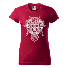 Steampunk sova černobílá