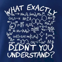 What exactly didnt you understand Chemistry What exactly didnt you understand Chemistry