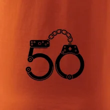 Narozeninové tričko pro policajta - pouta 50