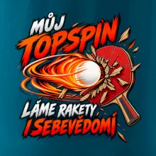 Můj topspin láme rakety i sebevědomí