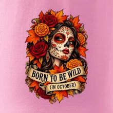 Born to be wild podzimní květinová lebka