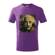 Albert se sluchátky