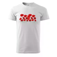 Vlčí mák v řadě