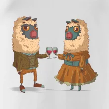 Alpaky s vínem pár