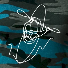 Kajak  ze shora jedním tahem